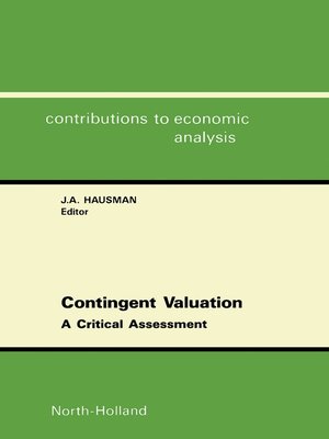 cover image of Contingent Valuation
